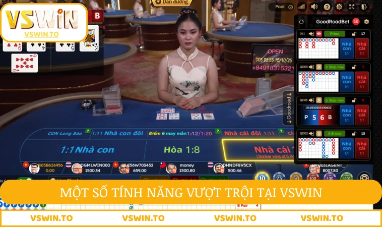 Một số tính năng vượt trội tại VSWIN