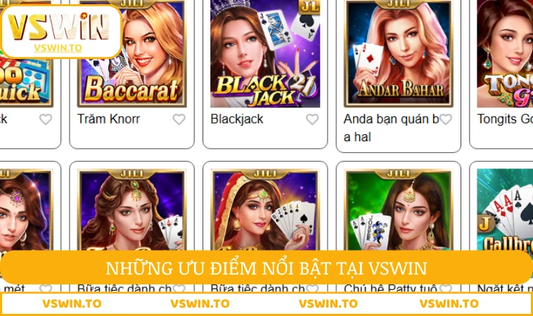 Những ưu điểm nổi bật tại VSWIN